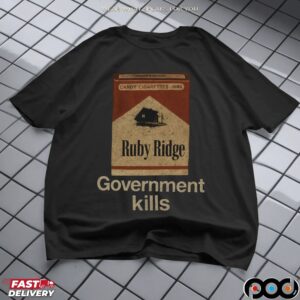 Government Kills Ruby Ridge Candy Cigarette T Shirt