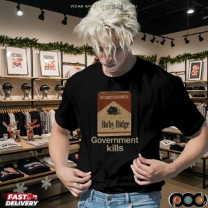 Government Kills Ruby Ridge Candy Cigarette T Shirt
