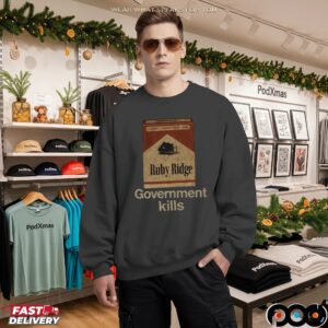 Government Kills Ruby Ridge Candy Cigarette T Shirt