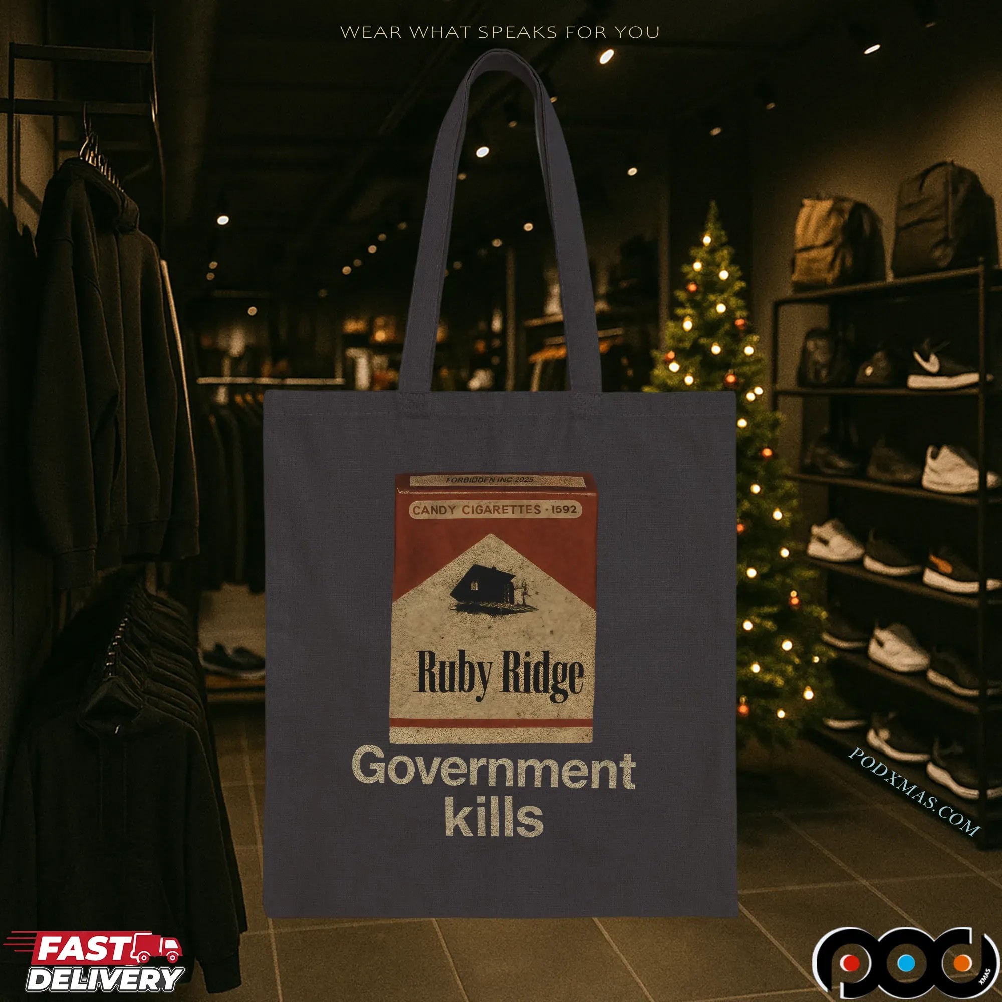 Government Kills Ruby Ridge Candy Cigarette T Shirt