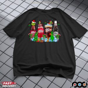 Grinch Dr Pepper Soda Lover Merry Christmas T Shirt