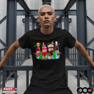 Grinch Dr Pepper Soda Lover Merry Christmas T Shirt