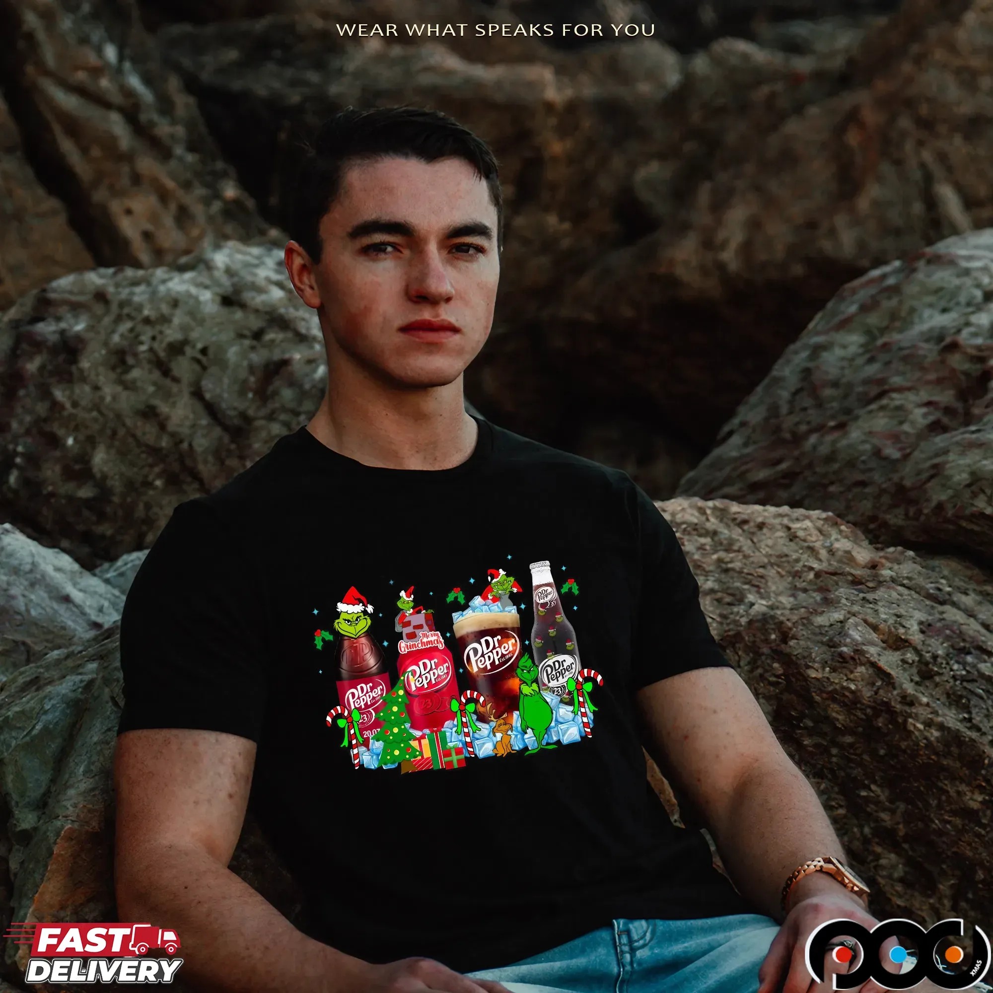 Grinch Dr Pepper Soda Lover Merry Christmas T Shirt