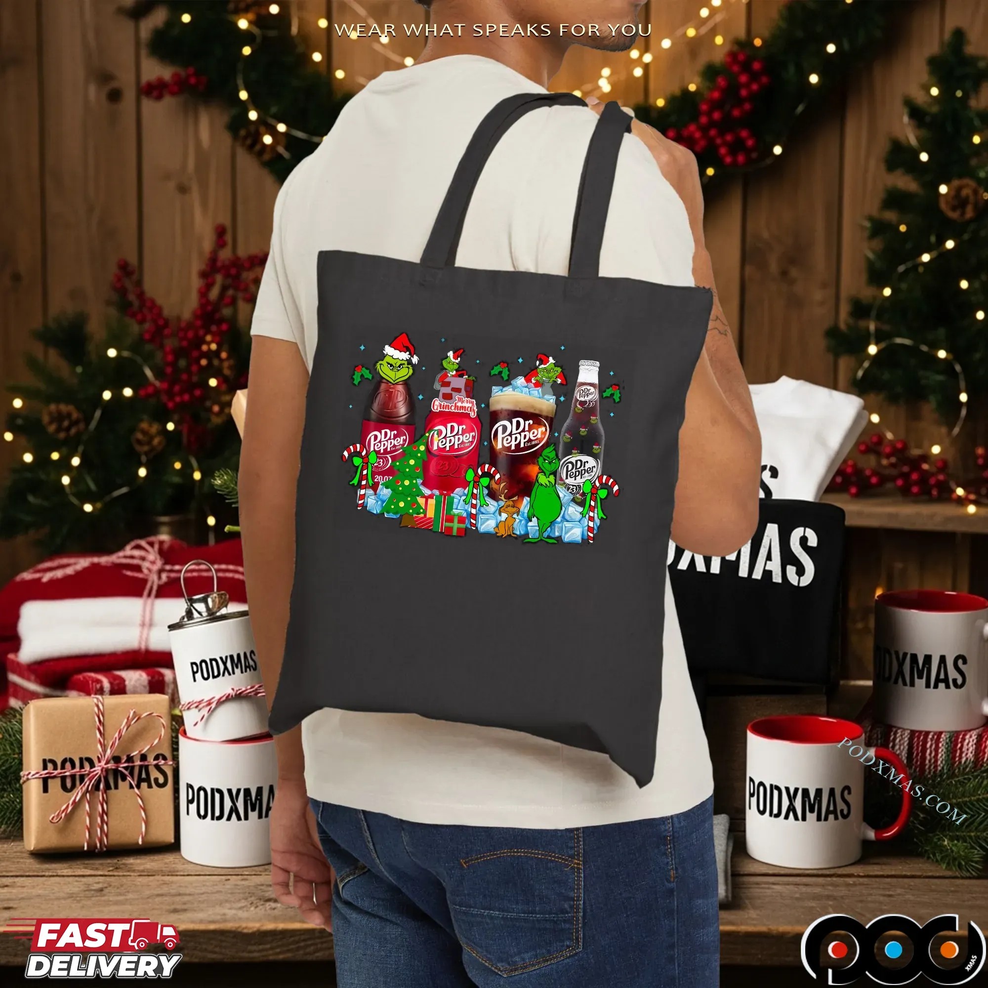 Grinch Dr Pepper Soda Lover Merry Christmas T Shirt
