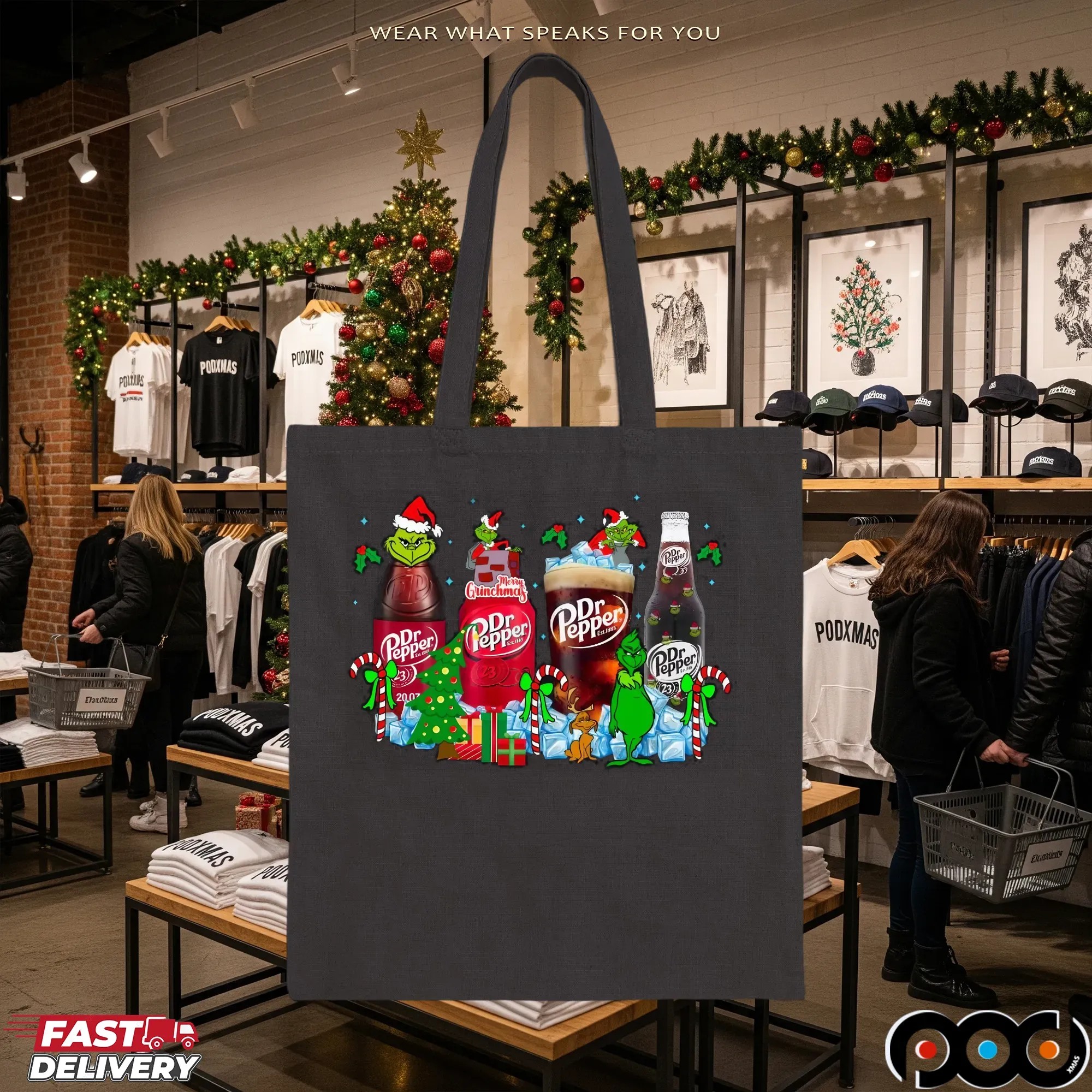 Grinch Dr Pepper Soda Lover Merry Christmas T Shirt
