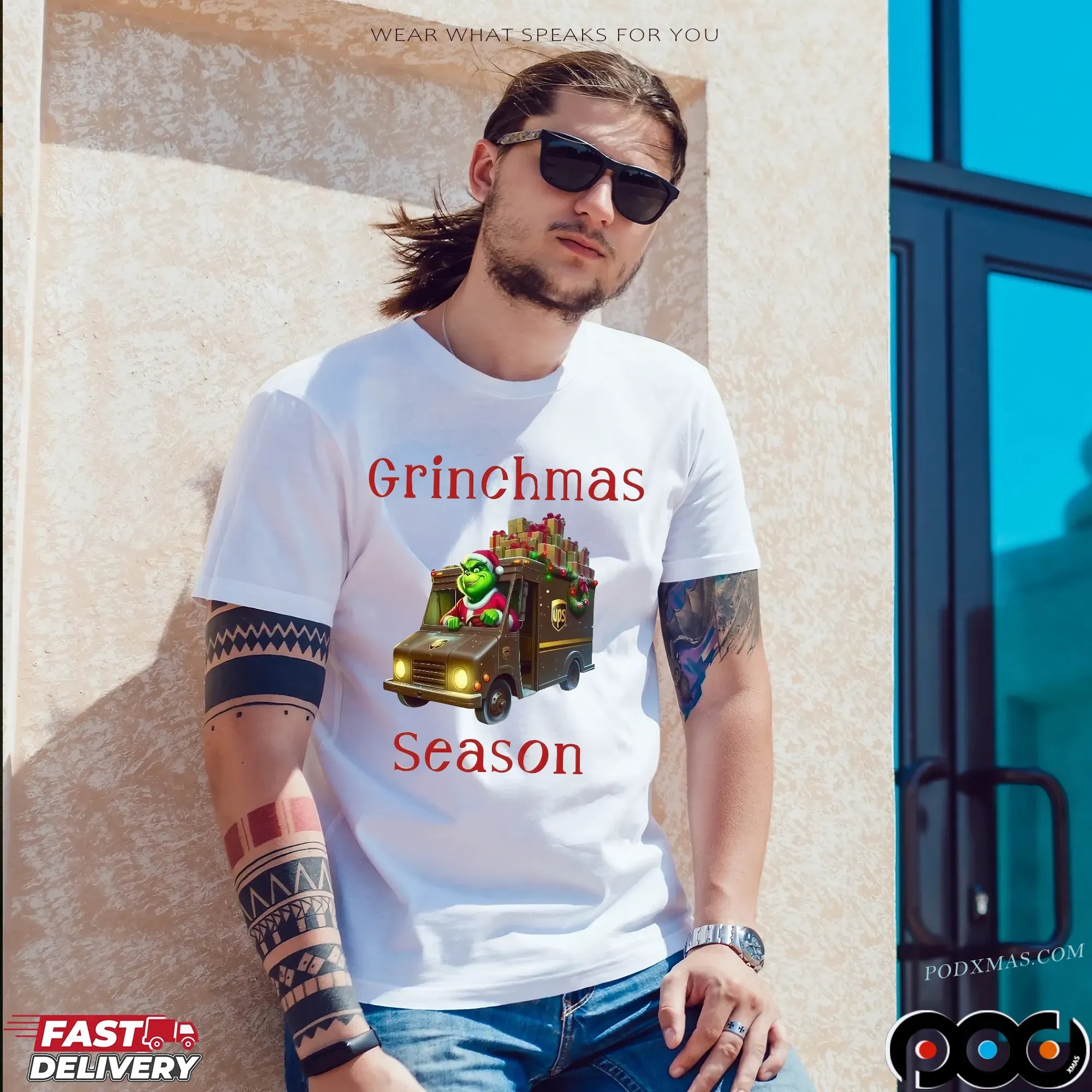 Grinchmas Season UPS Delivery Driver Christmas T Shirt