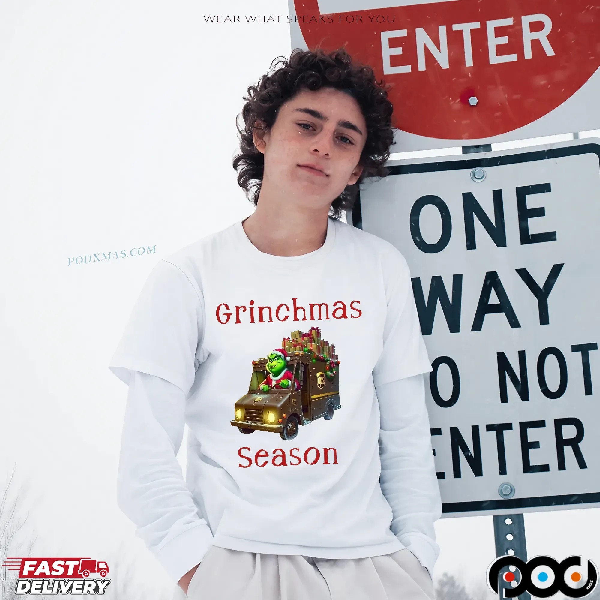 Grinchmas Season UPS Delivery Driver Christmas T Shirt
