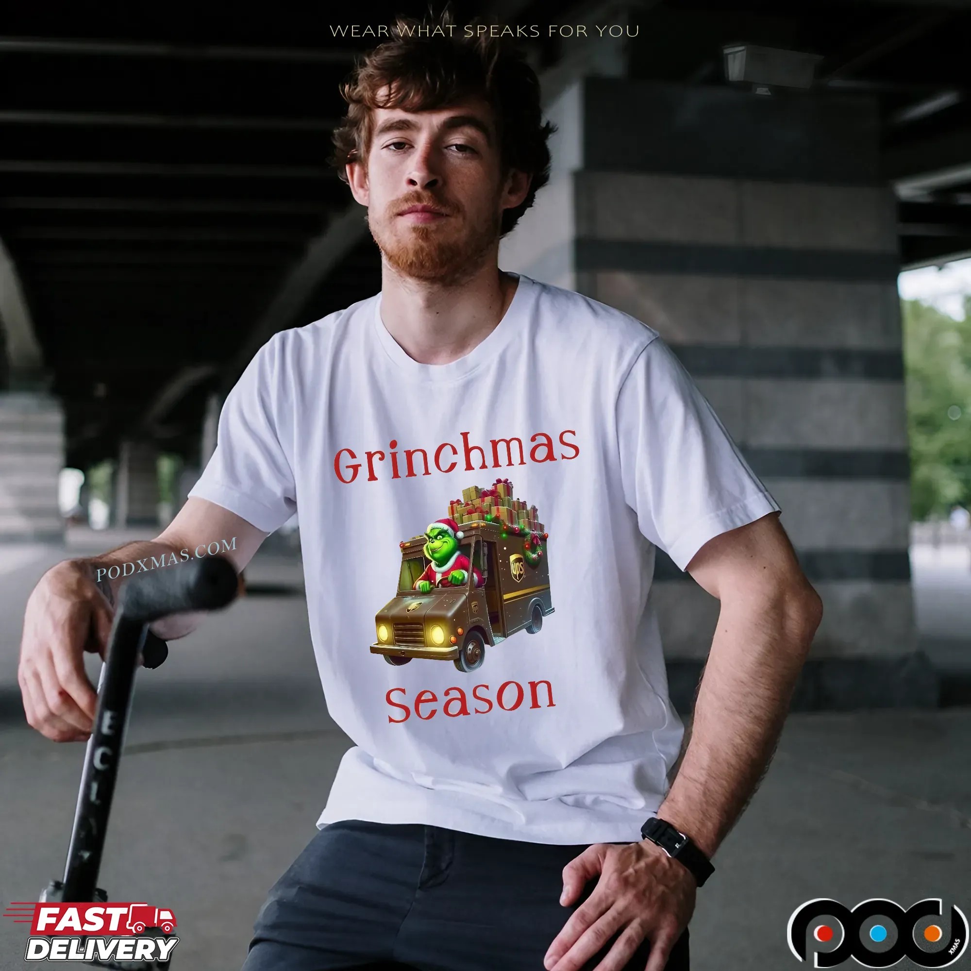 Grinchmas Season UPS Delivery Driver Christmas T Shirt