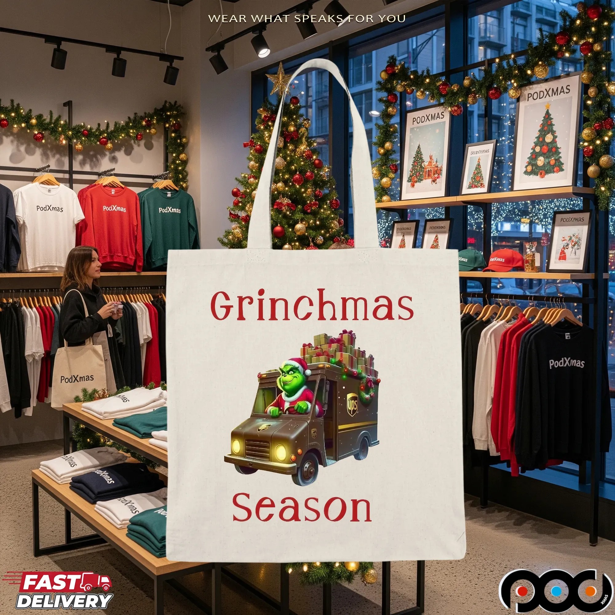 Grinchmas Season UPS Delivery Driver Christmas T Shirt