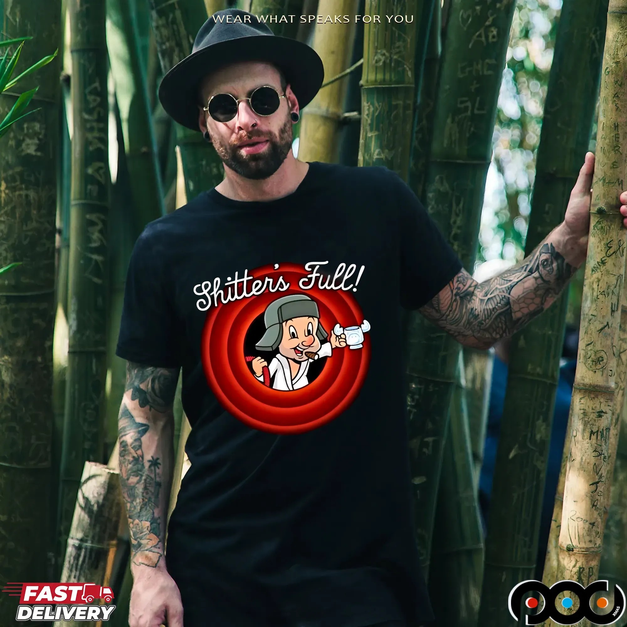Griswold's Family Shitter's Full Cousin Eddie National Lampoon's Vacaction Cartoon Style T Shirt