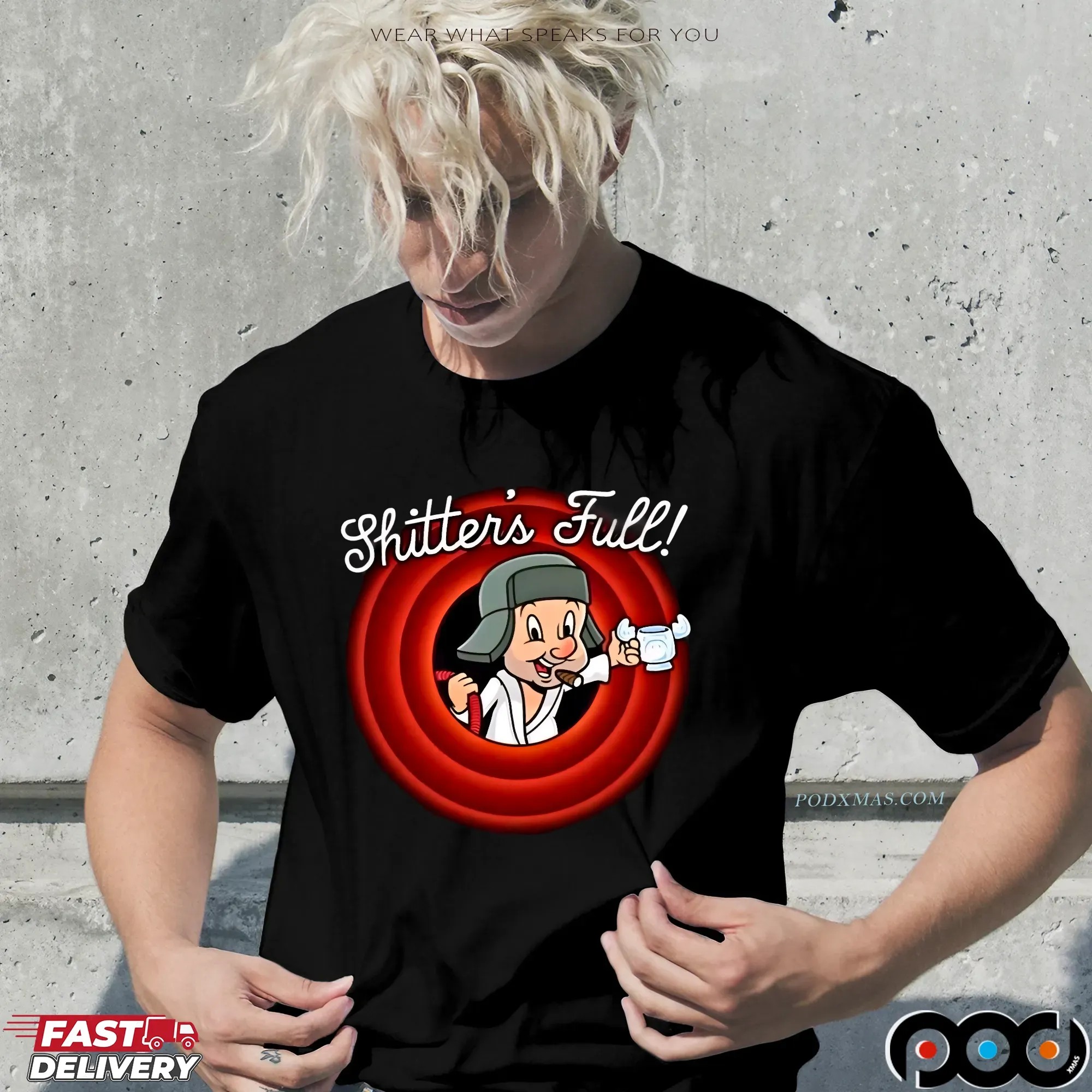 Griswold's Family Shitter's Full Cousin Eddie National Lampoon's Vacaction Cartoon Style T Shirt