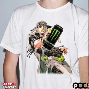 Gyro Zeppeli JoJo's Bizarre Adventure Monster Energy T Shirt