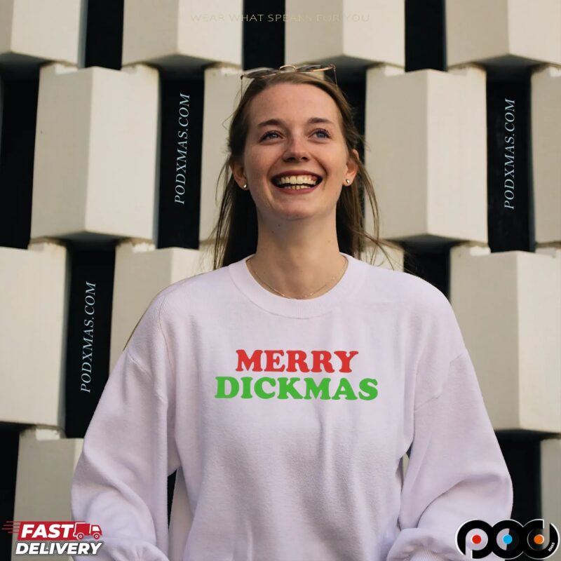 Merry Dickmas 2025 Christmas Dark Meme T Shirt