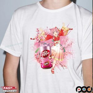 Haru Urara Uma Musume Dr Pepper Sakura Cherry Blossom Soda Anime T Shirt