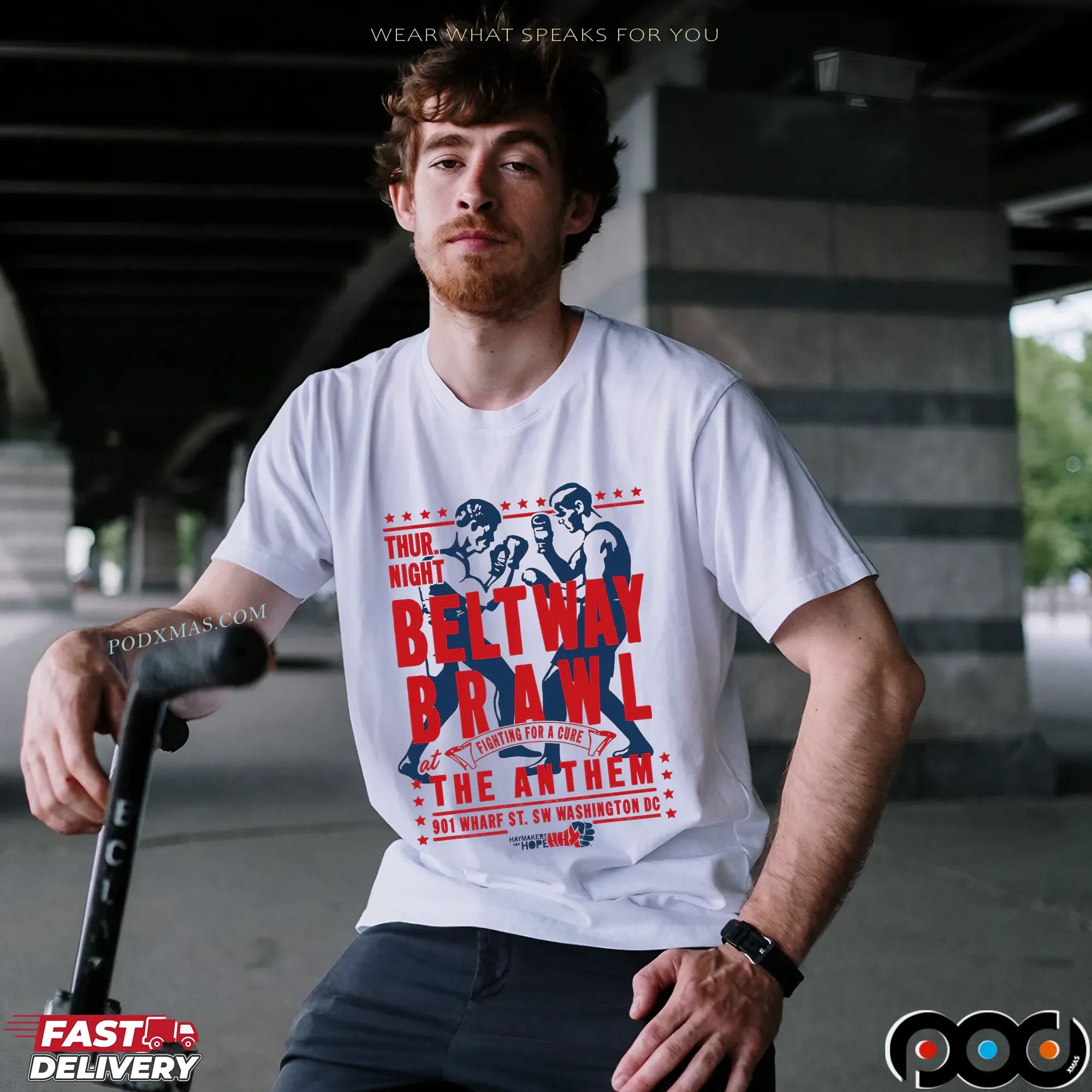 Haymakers For Hope Beltway Brawl Fighting For A Cure Graphic T Shirt