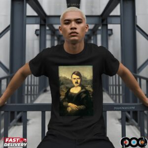 Hitler Mona Lisa Parody T Shirt