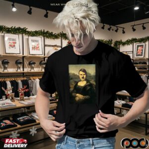 Hitler Mona Lisa Parody T Shirt