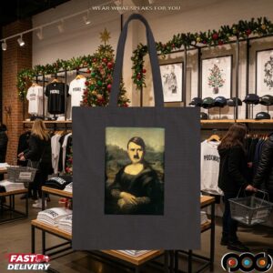 Hitler Mona Lisa Parody T Shirt