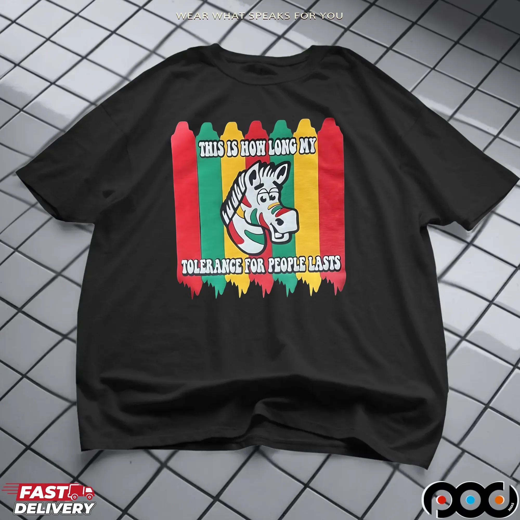 Horse This Is How Long My Tolerance For People Lasts International Day For Tolerance Shirt
