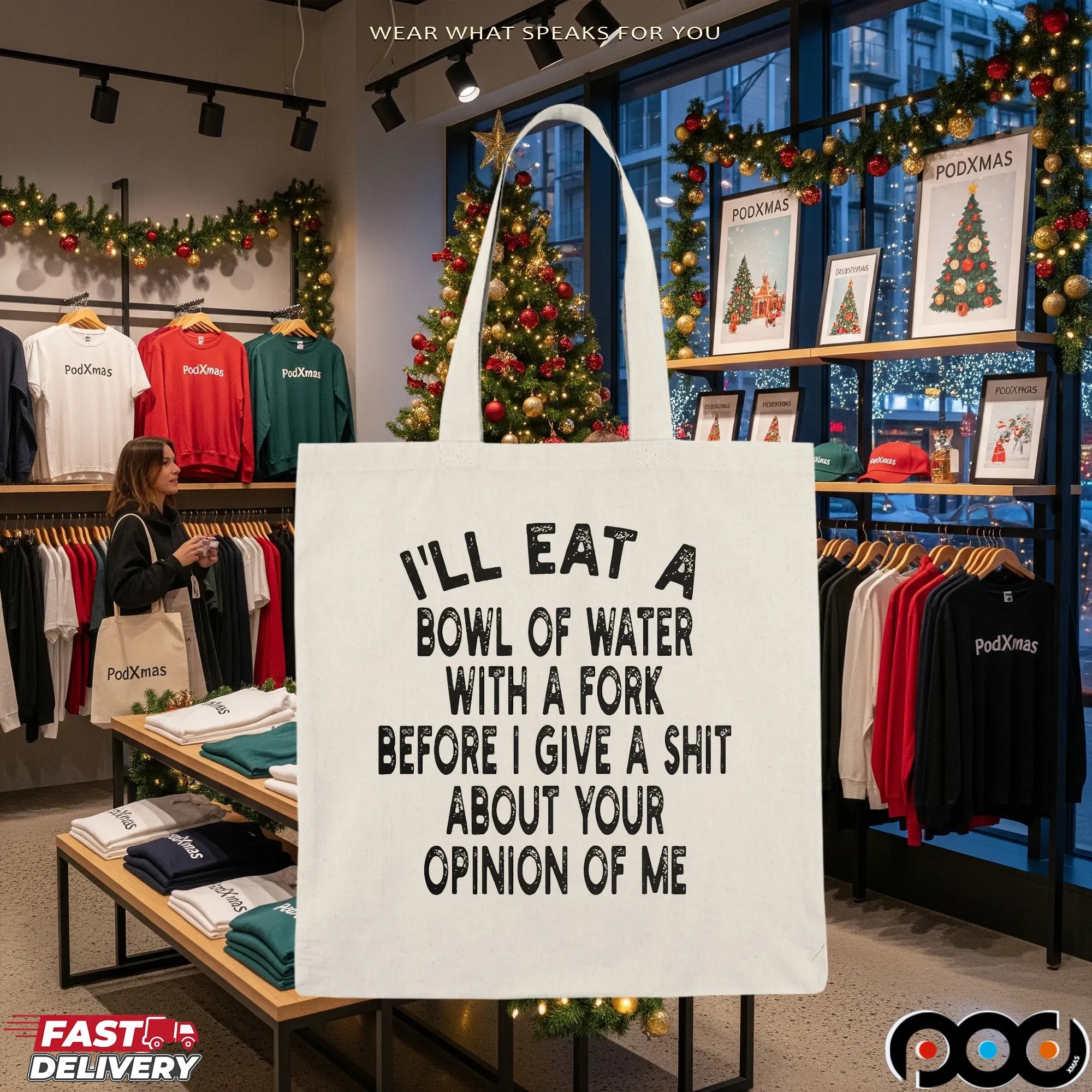 I'll Eat A Bowl Of Water With A Fork Before I Give A Shit About Your Opinion Of Me Shirt