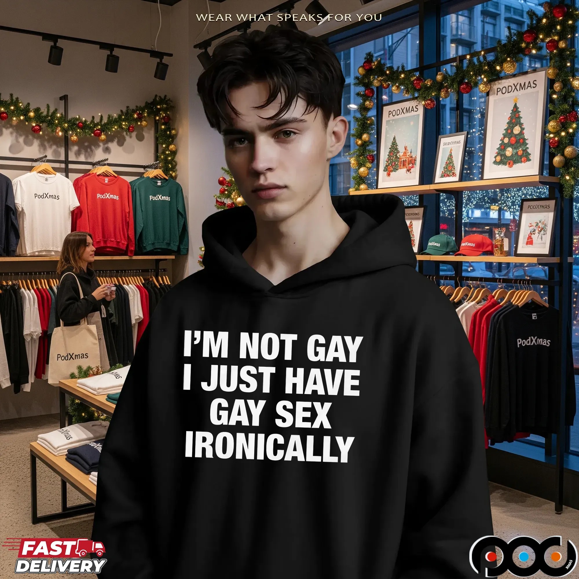 I'm Not Gay I Just Have Gay Sex Ironically Meme Statement T Shirt