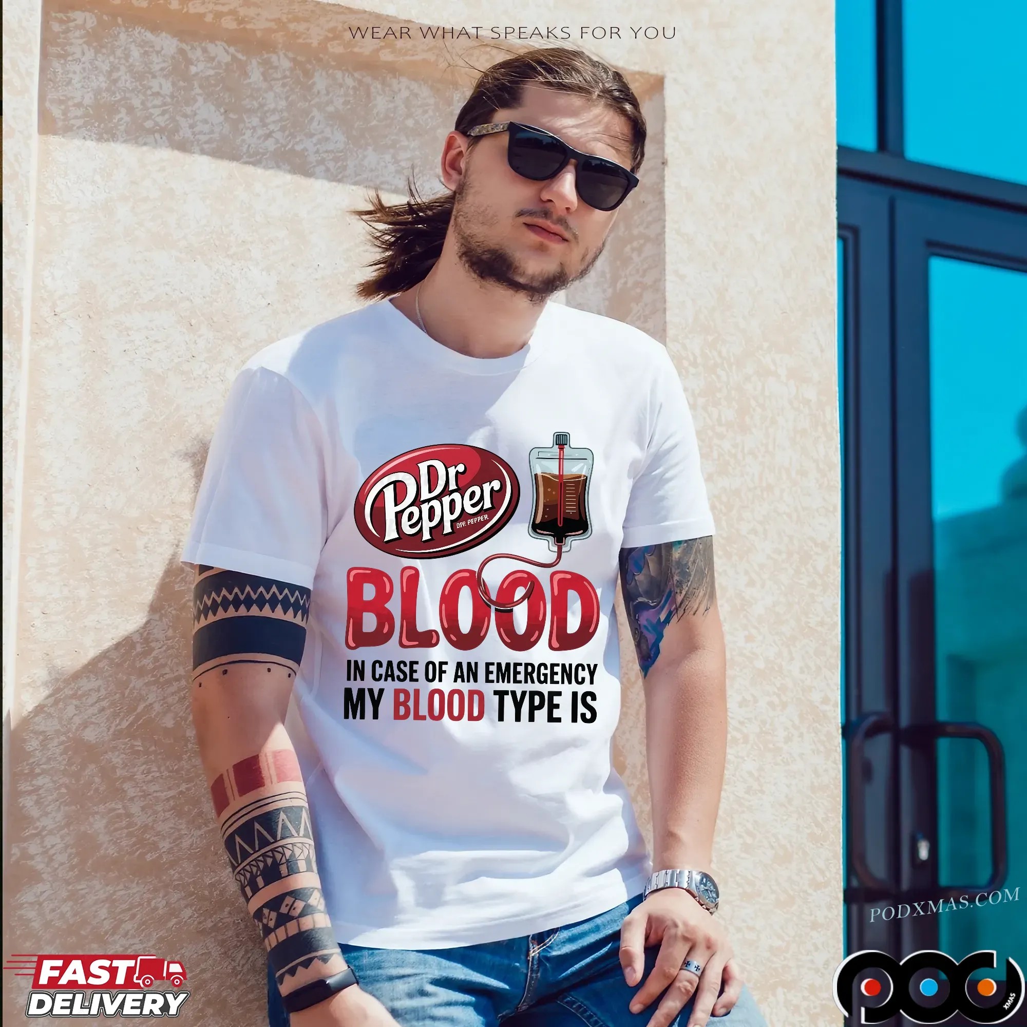In Case Of And Emergency My Blood Type Is Dr Pepper Soda T Shirt