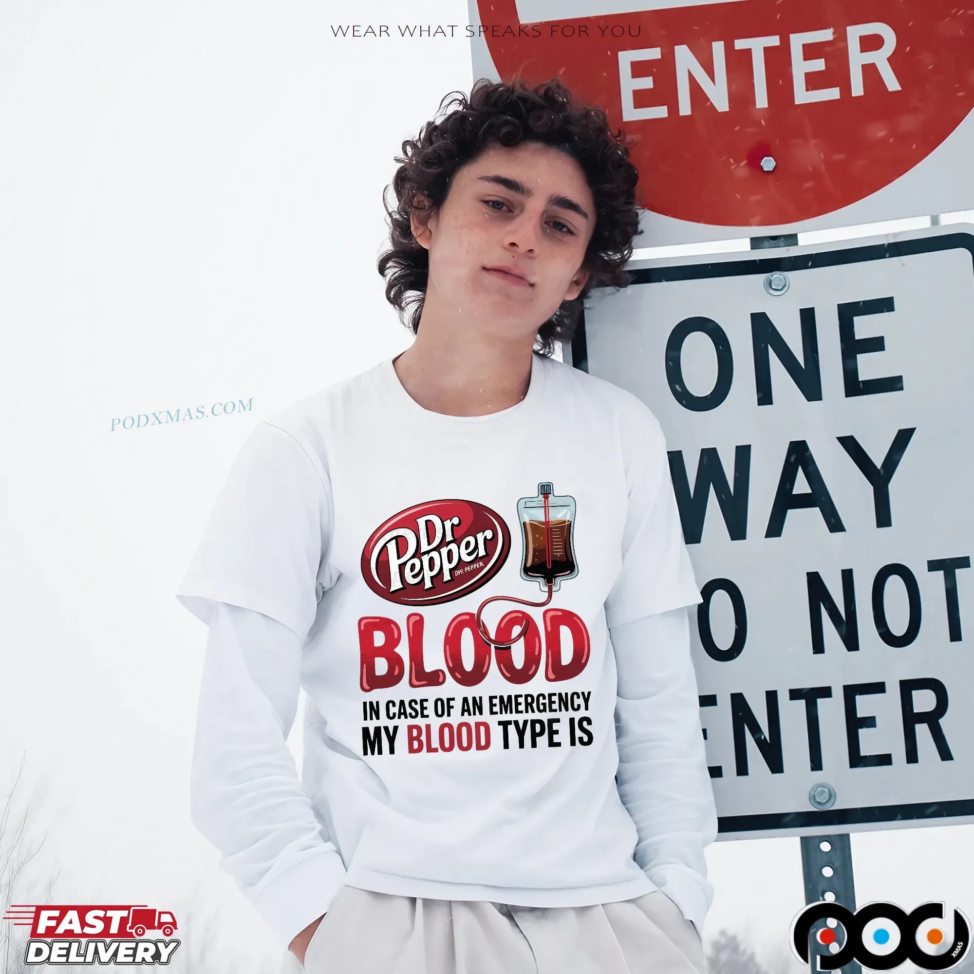 In Case Of And Emergency My Blood Type Is Dr Pepper Soda T Shirt