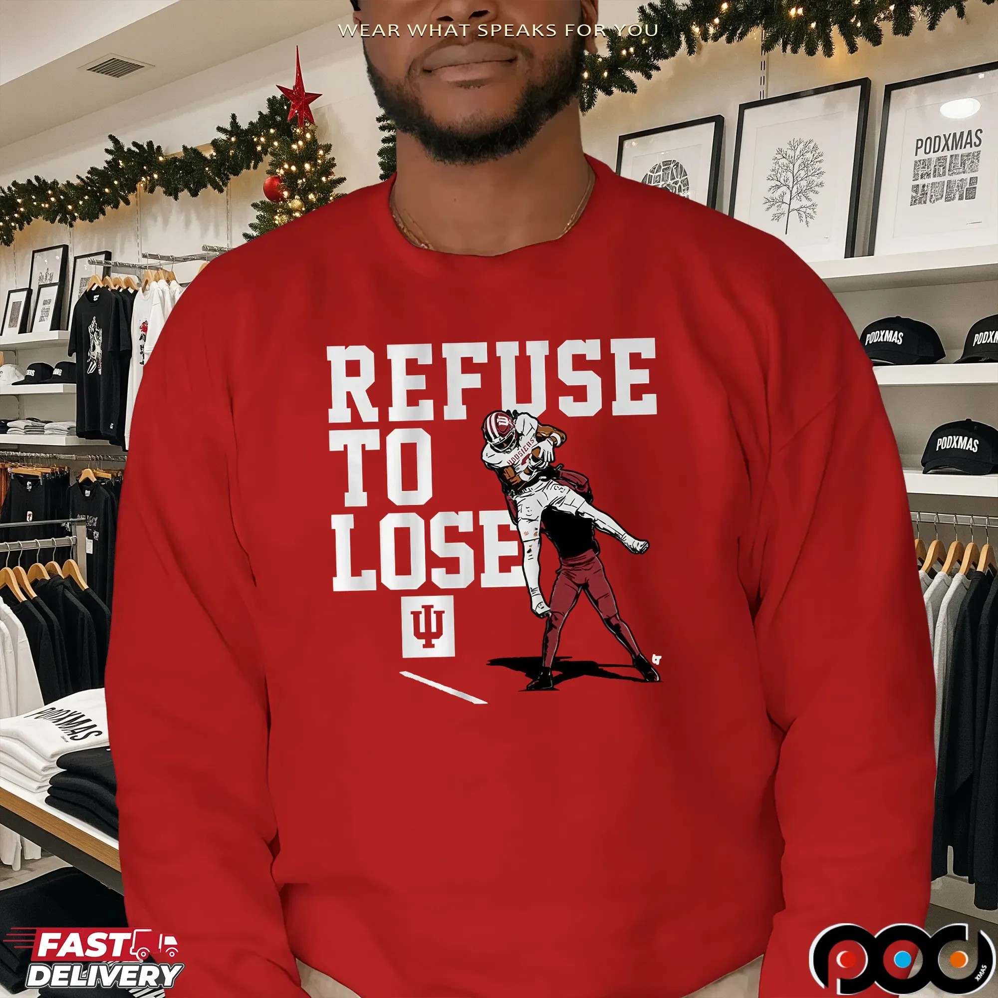 Indiana Hoosiers Football Omar Cooper Jr Refuse to Lose Graphic T Shirt