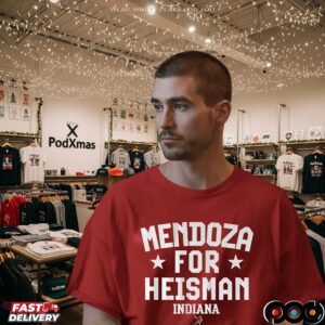 Indiana Hoosiers Football Student Athlete Mendoza for Heisman Graphic T Shirt