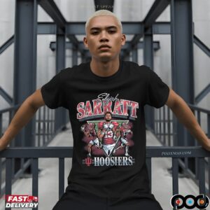Indiana Hoosiers No 13 Elijah Sarratt Retro Bootleg Graphic T Shirt