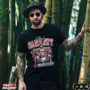 Indiana Hoosiers No 13 Elijah Sarratt Retro Bootleg Graphic T Shirt