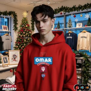 Indiana Hoosiers Omar Cooper Jr Crimson Open 24 7 Graphic T Shirt