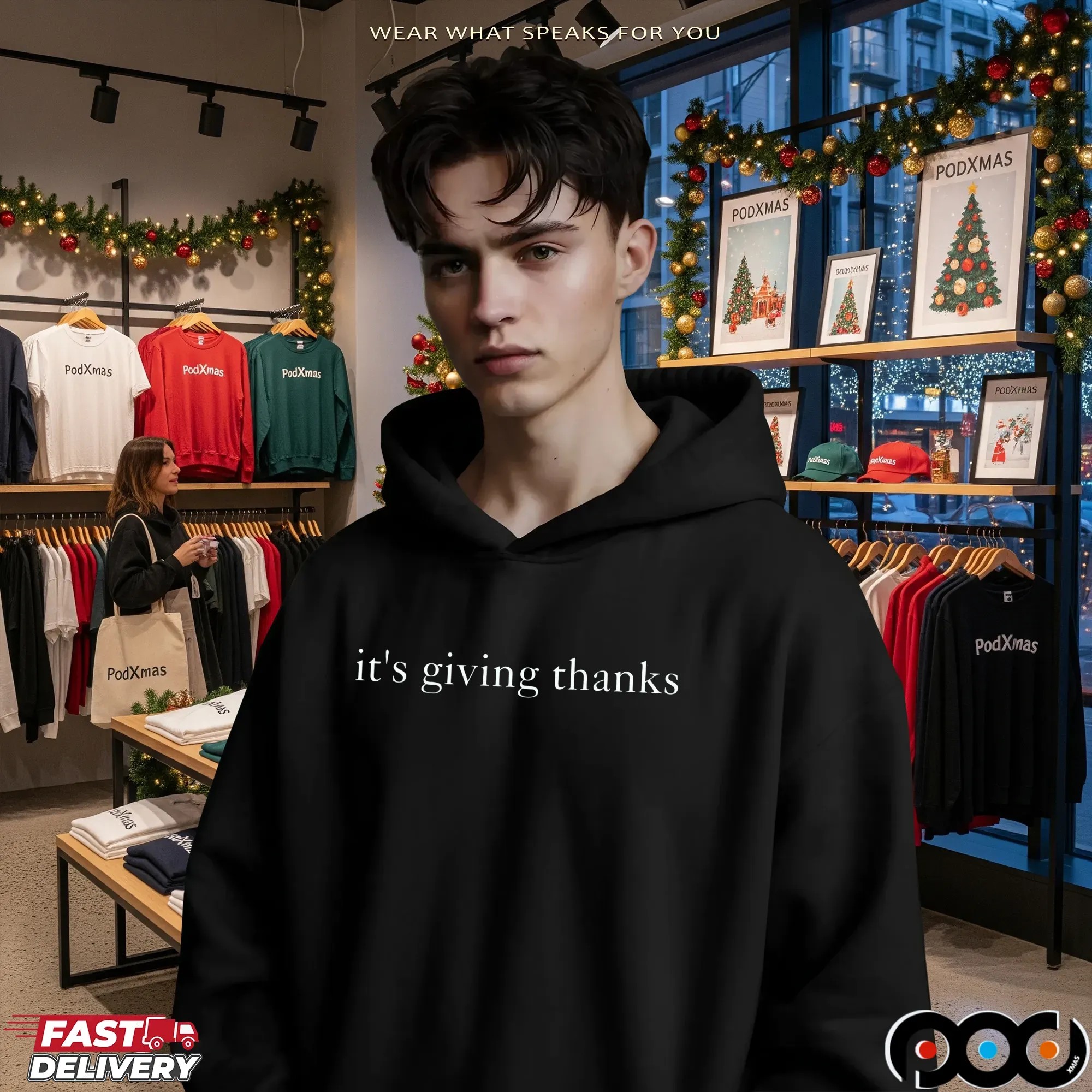 It's Giving Thanks Family Thanksgiving T Shirt
