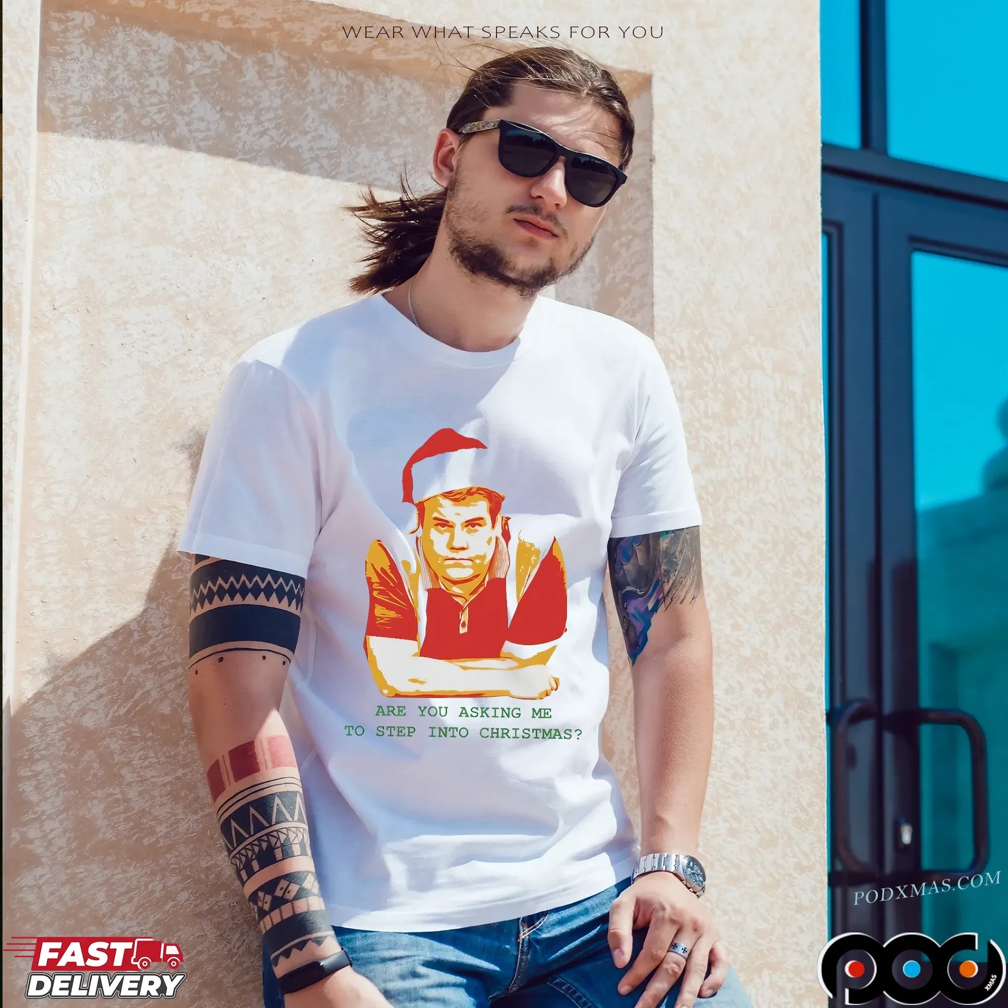 James Corden Are You Asking Me To Step Into Christmas Graphic T Shirt