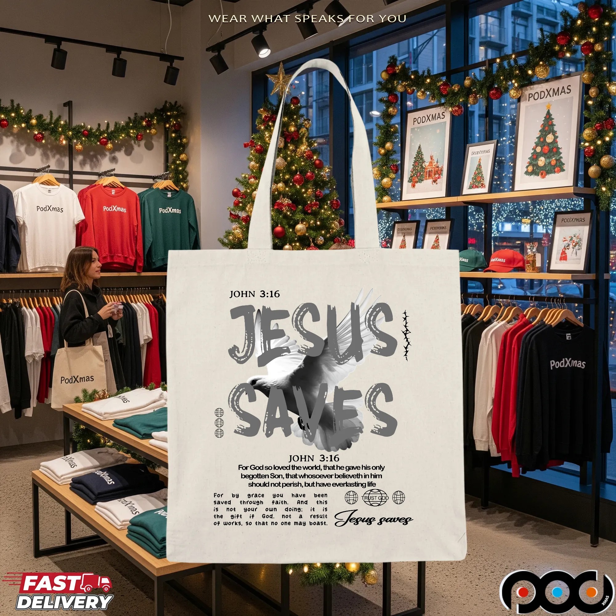 Jesus Saves John 3 16 For God So Loved The World That He Gave His Only Begotten Son T Shirt