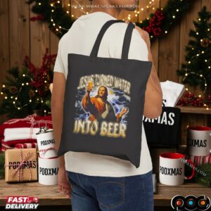 Jesus Turned Water Into Beer Vintage Bootleg T Shirt