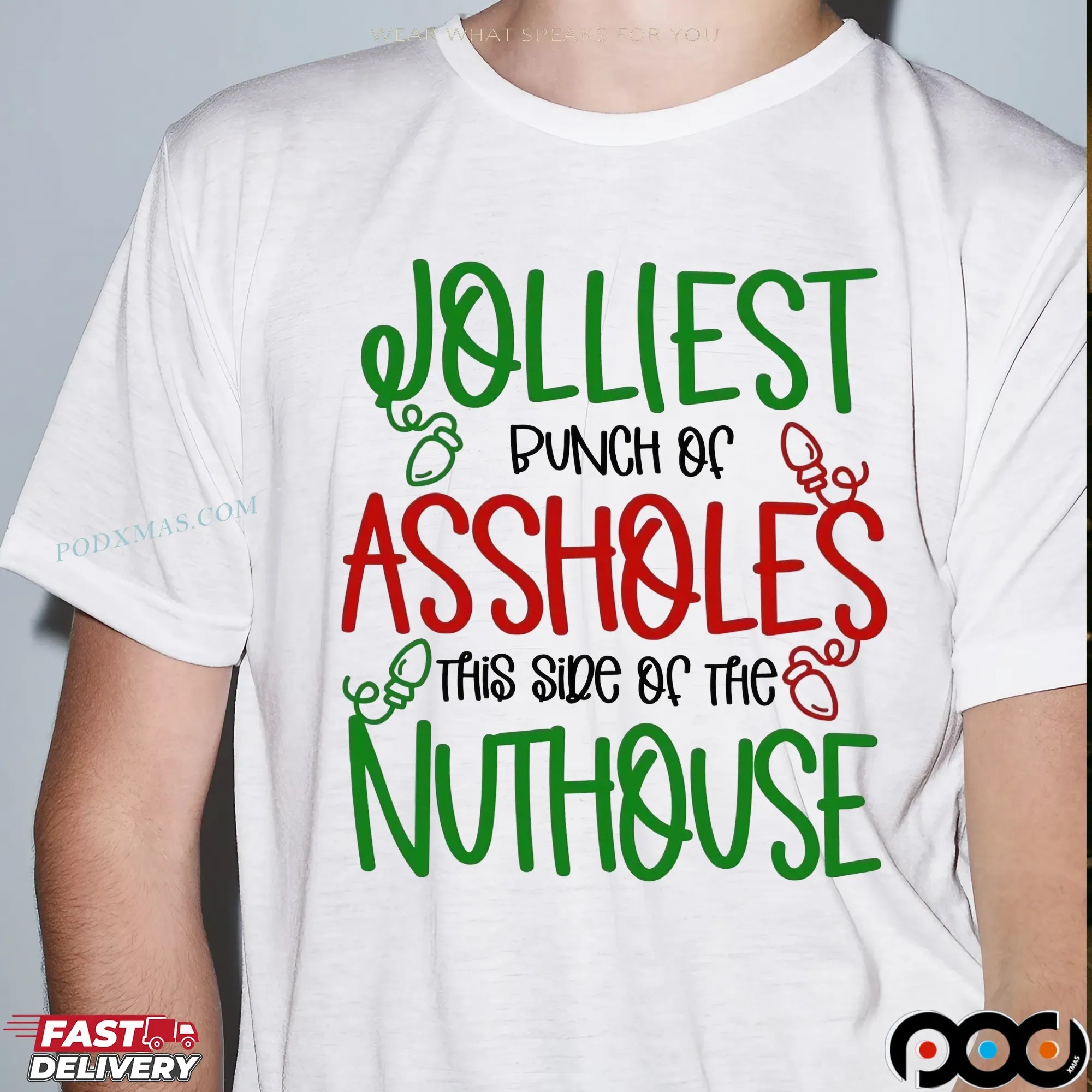 Jolliest Bunch Of Assholes This Side Of The Nuthouse Griswold Christmas Vacation Quote T Shirt