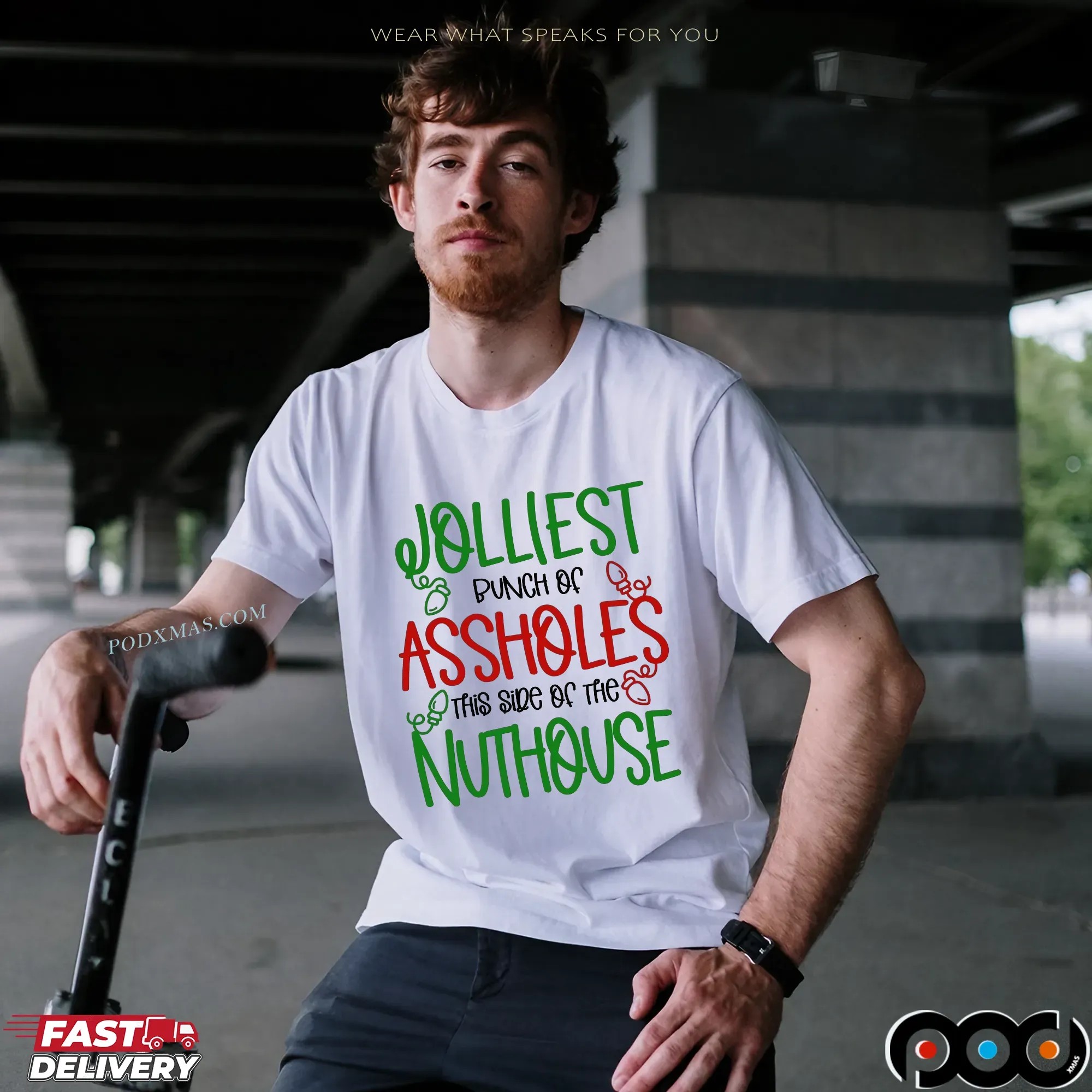Jolliest Bunch Of Assholes This Side Of The Nuthouse Griswold Christmas Vacation Quote T Shirt
