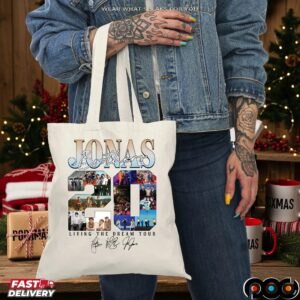Jonas Brothers 20th Living The Dream Tour Signature Collage T Shirt