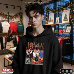 Jonas Brothers Boy Band On Retro Car Bootleg T Shirt