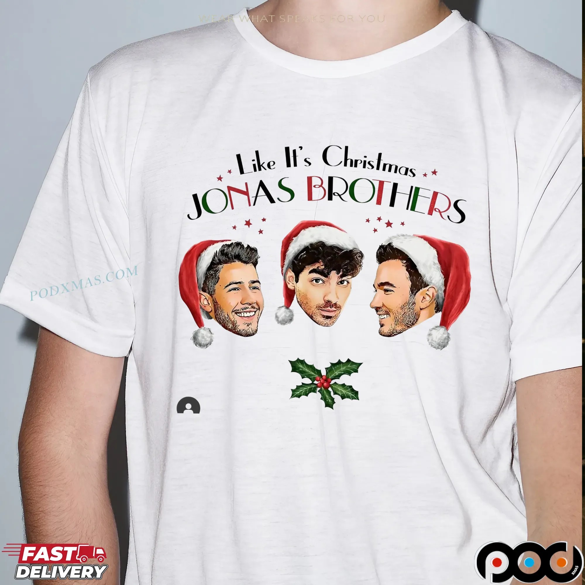 Jonas Brothers Like It's Christmas Jonas Brothers Boy Band T Shirt