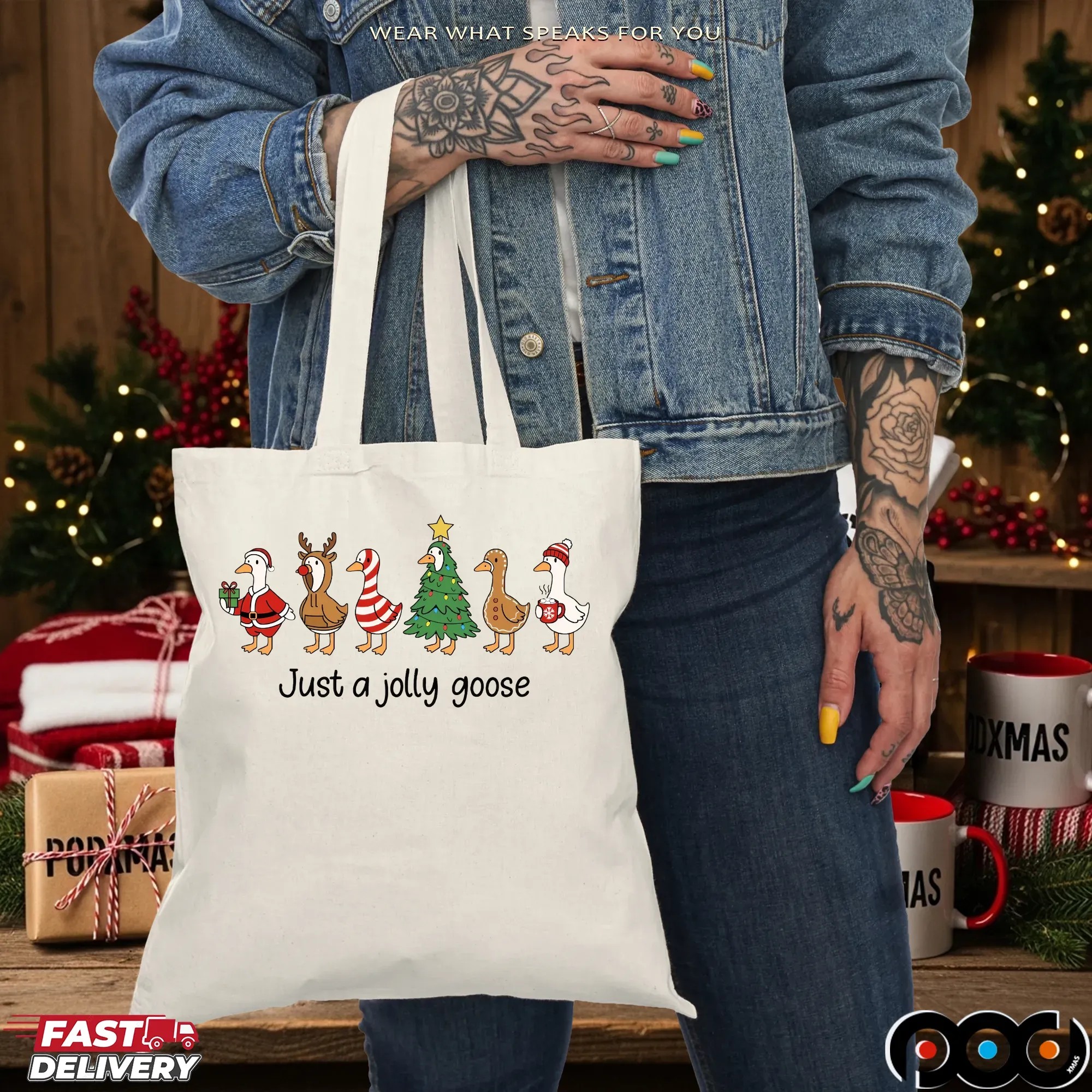 Just a Jolly Goose 2025 Christmas T Shirt