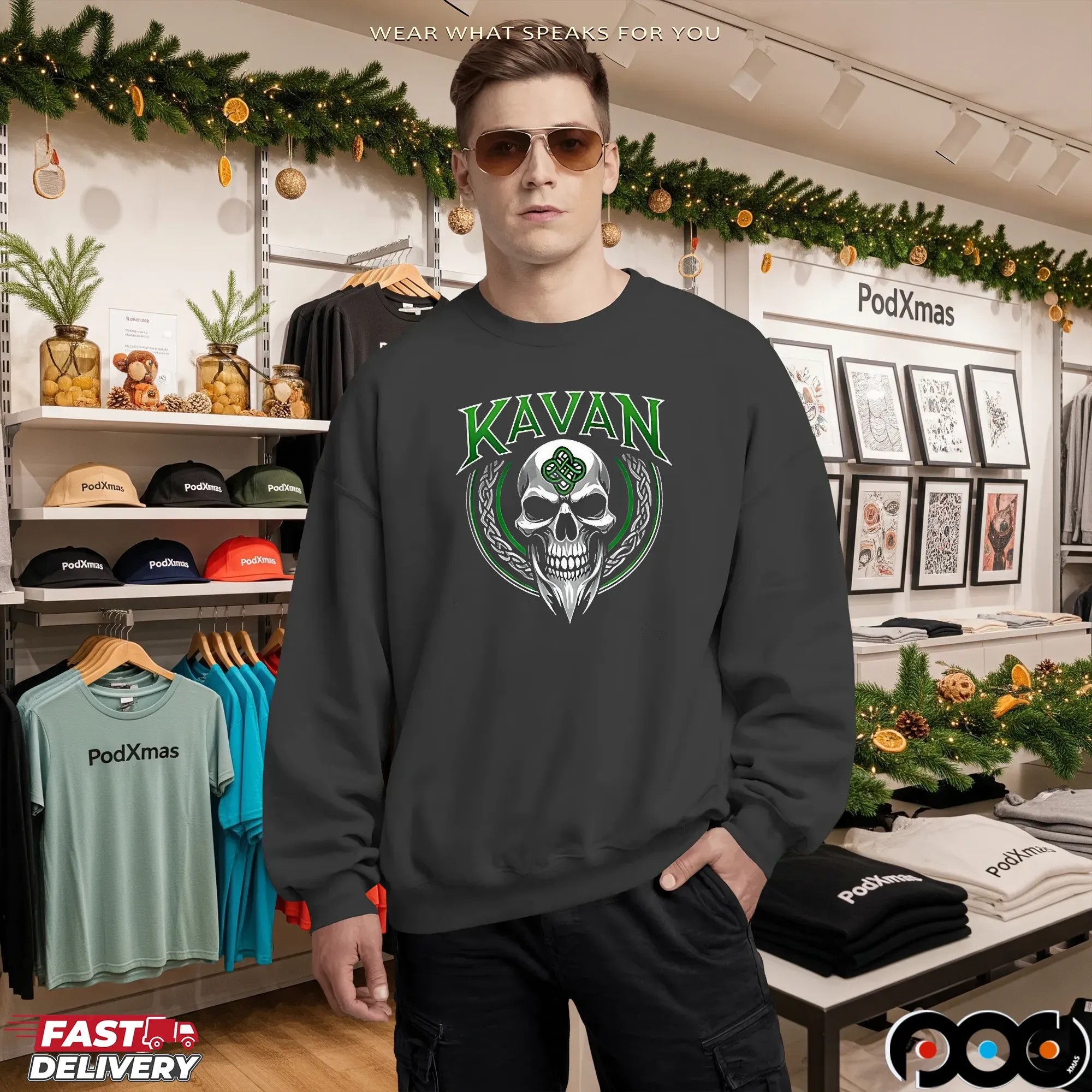 Kavan O'reilly Kavan Skull Logo T Shirt