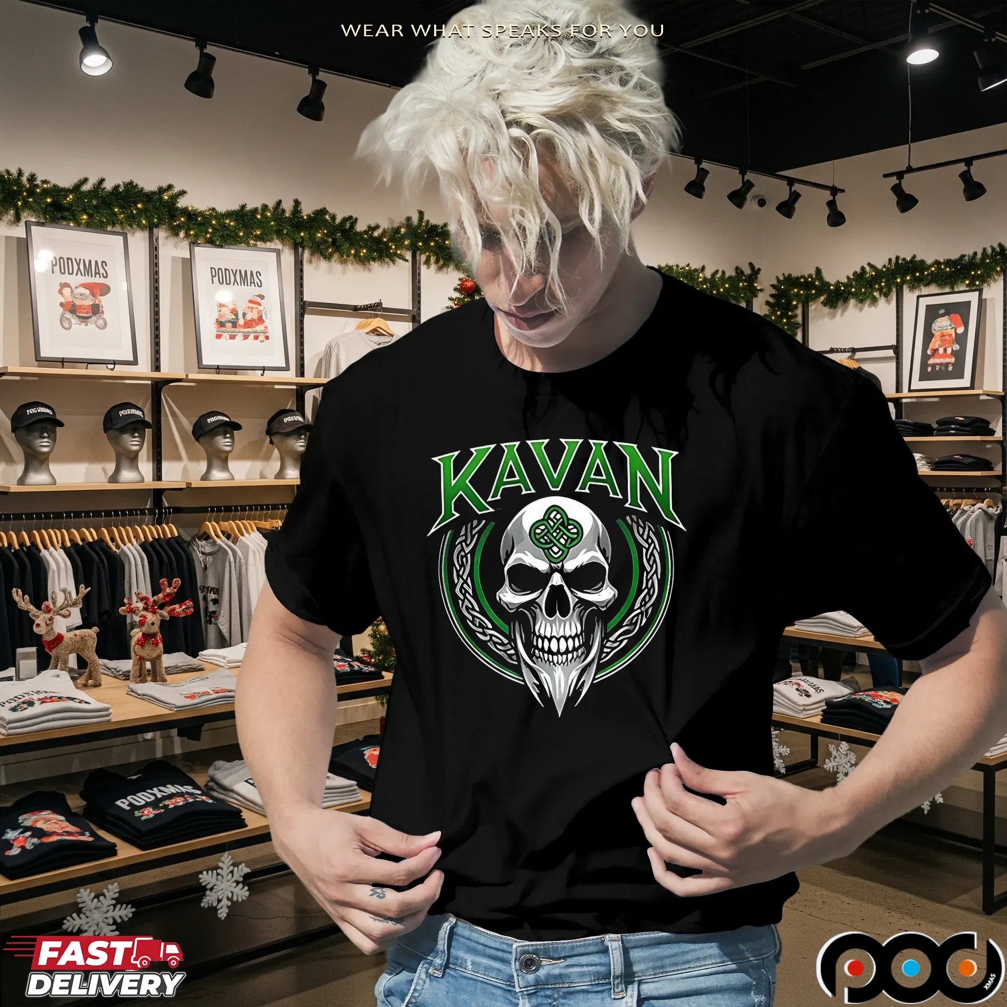 Kavan O'reilly Kavan Skull Logo T Shirt