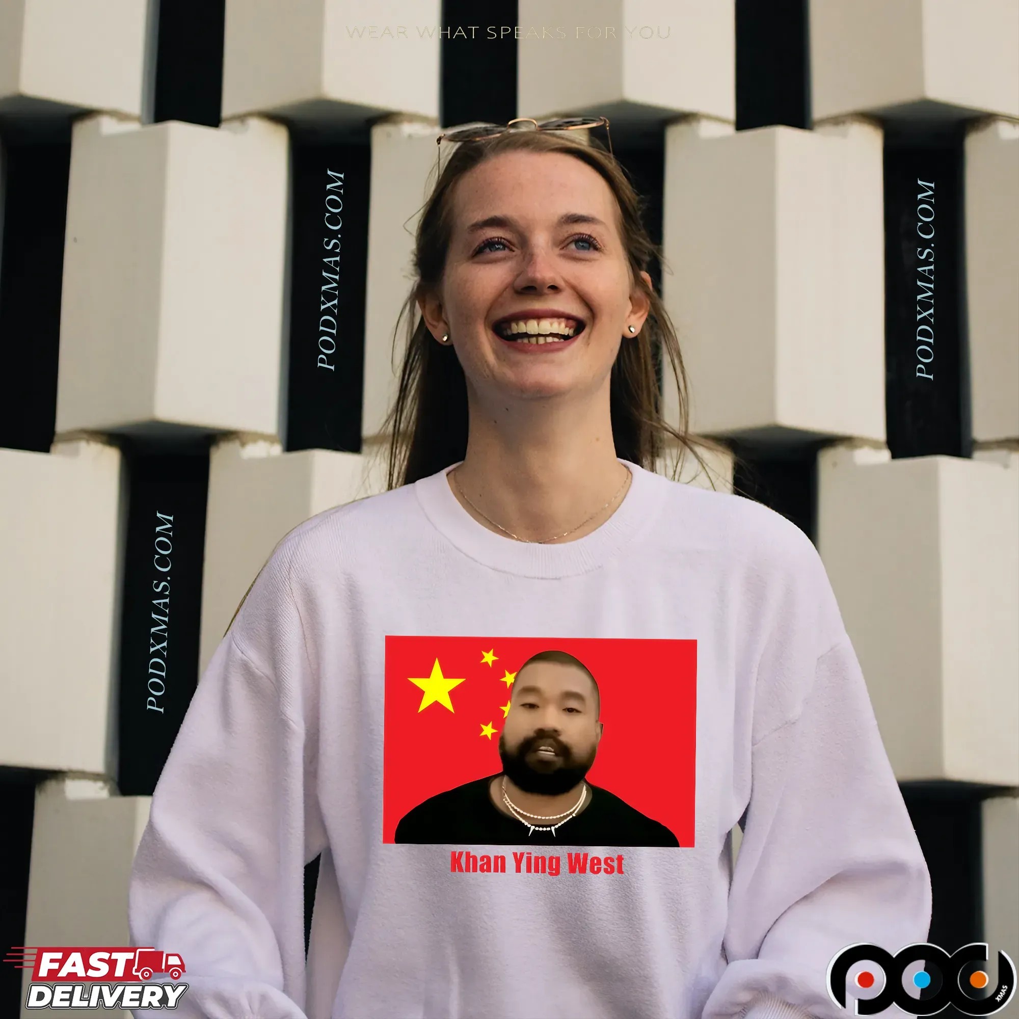 Khan Ying West China Flag T Shirt