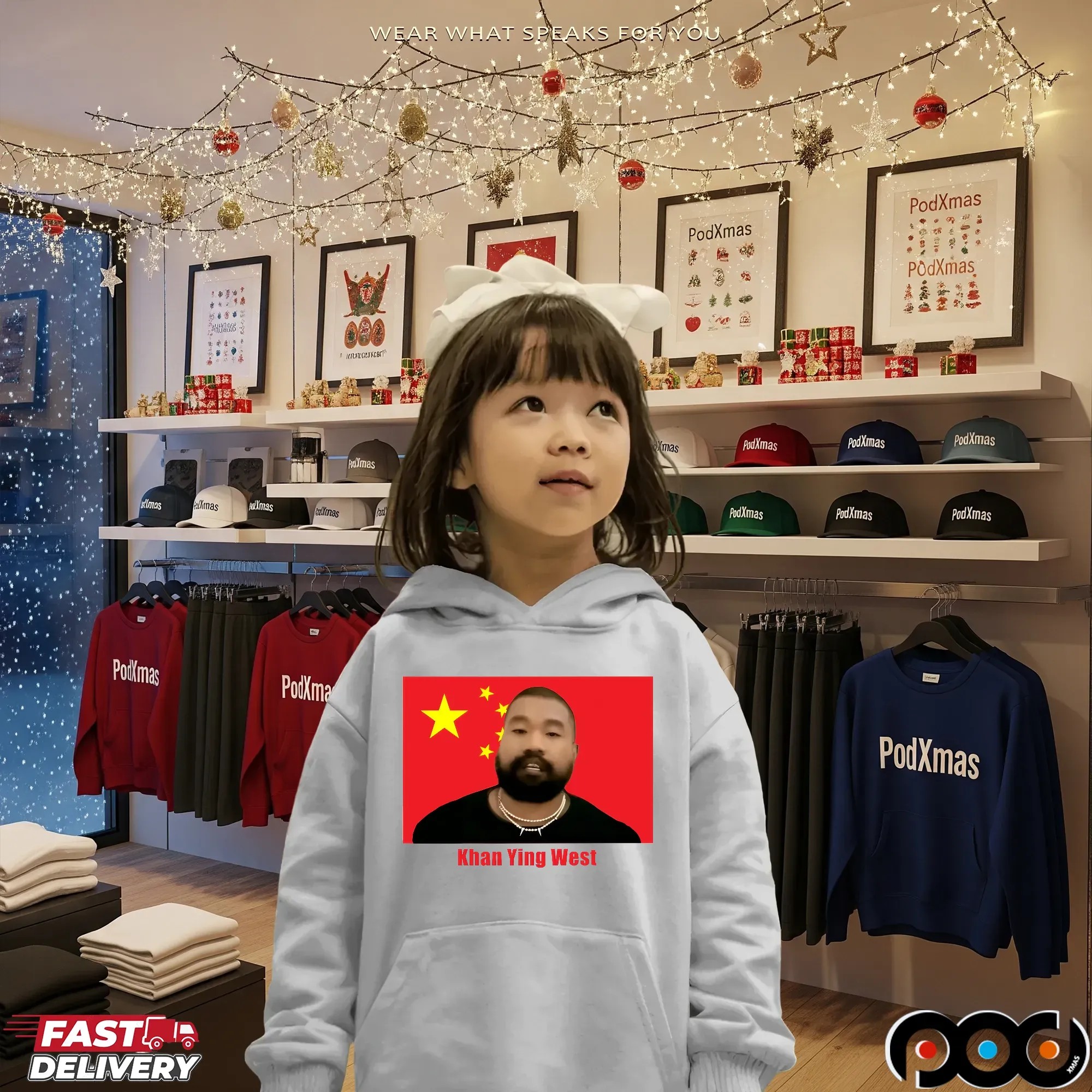 Khan Ying West China Flag T Shirt