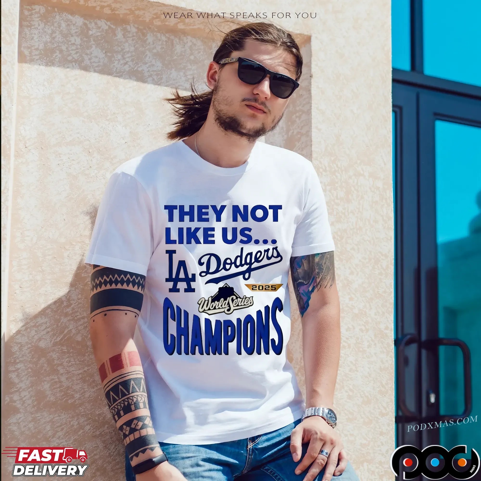 LA Dodgers 2025 World Series Champions They Not Like Us T Shirt