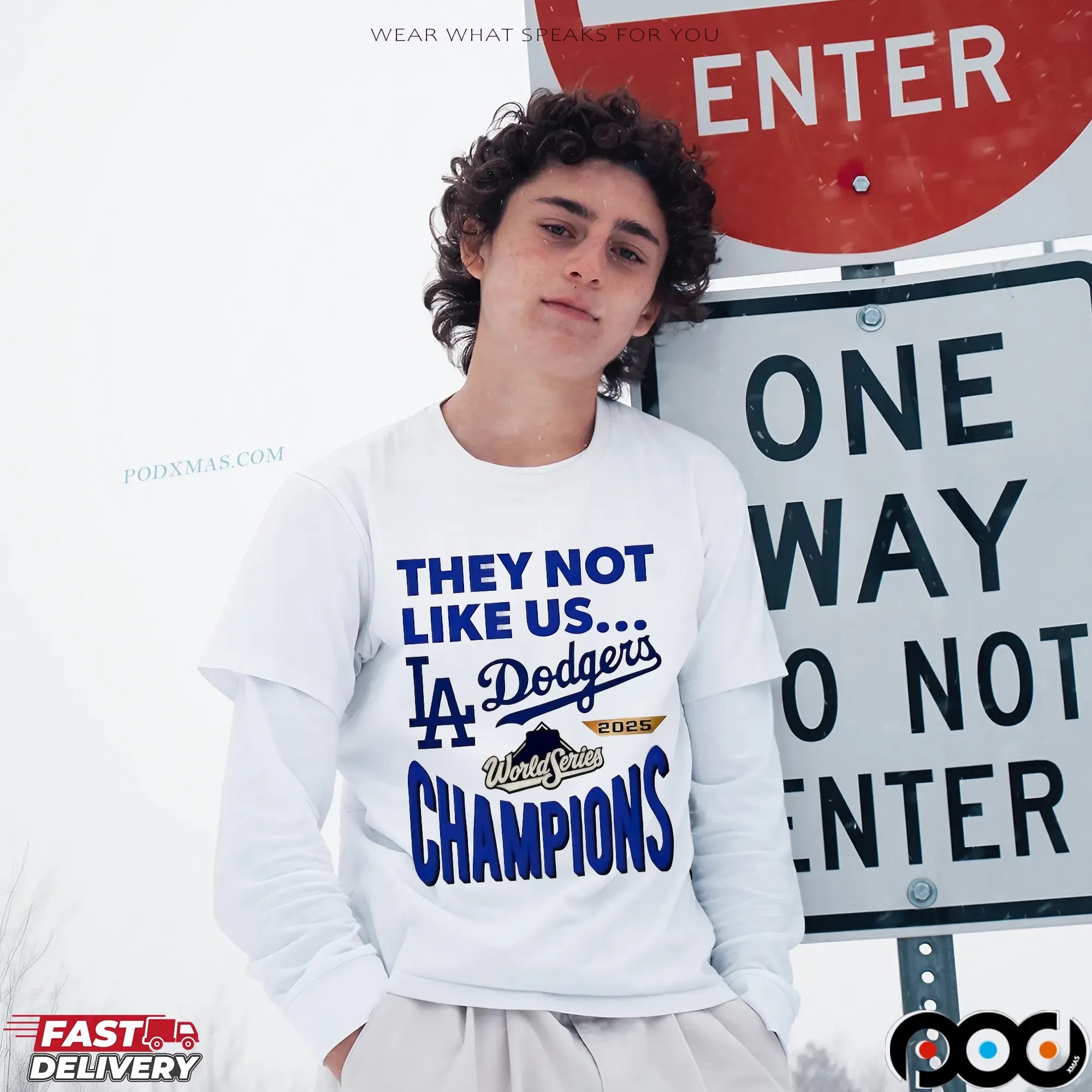 LA Dodgers 2025 World Series Champions They Not Like Us T Shirt