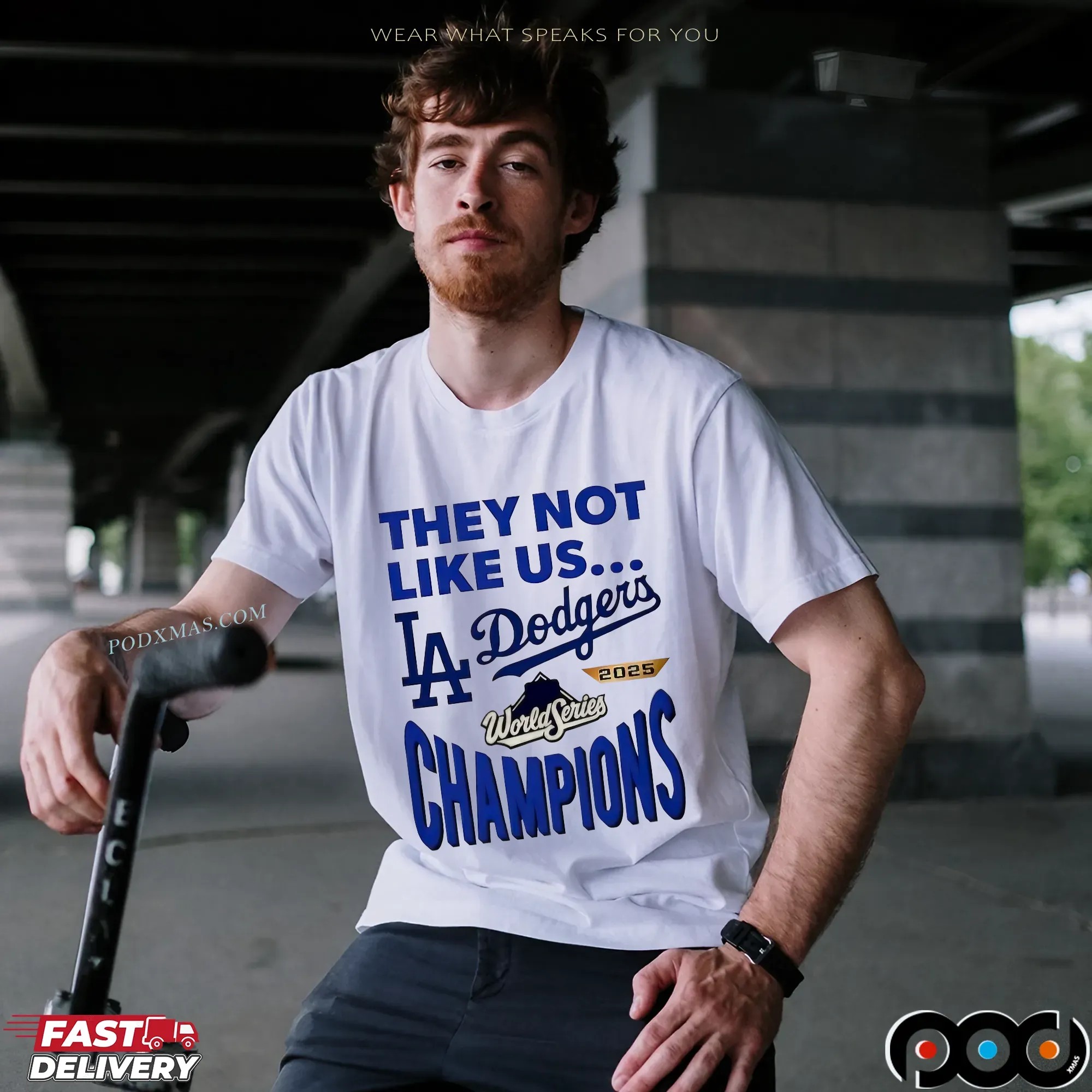 LA Dodgers 2025 World Series Champions They Not Like Us T Shirt