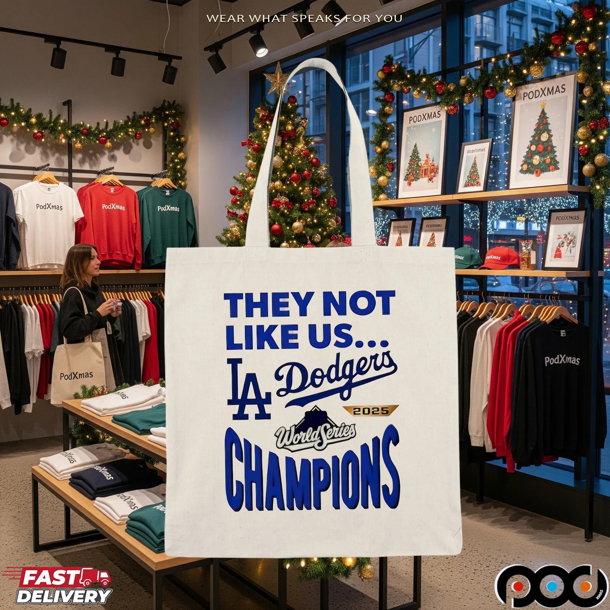 LA Dodgers 2025 World Series Champions They Not Like Us T Shirt